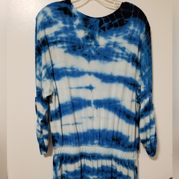 Young Fabulous And Broke Malik Blue Tie Dye Jersey Romper Size Large - Picture 12 of 15
